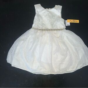 Elegant White Kids Dress